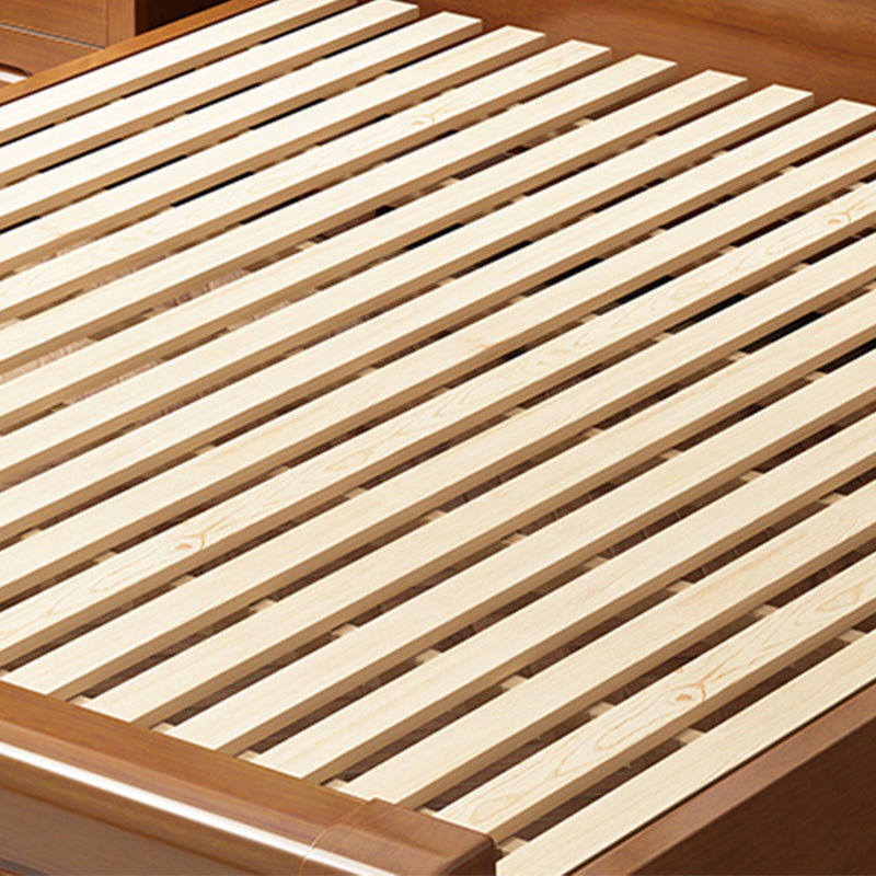 Traditionelle massive Holzmatratze enthalten rechteckige Panel -Standardbett