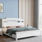 Modern Wood Bed Bookcase Included Standard Bed with Headboard