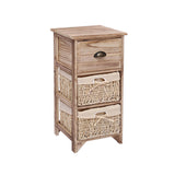 Contemporary Accent Chest with Drawers and Baskets in Natural