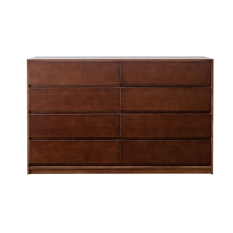 Poitrine d'accentuation du bois de pin contemporain avec 8 tiroirs coffre standard