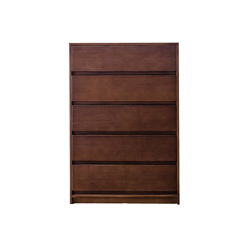 Mid-Century Modern Chest with 5 Drawers in Pine Wood Accent Chest Clearhalo 'Cabinets & Chests' 'cabinets_chests' 'furn' 'furn_cabinets_chests' 'Furniture' 'Living Room Furniture' 5980785