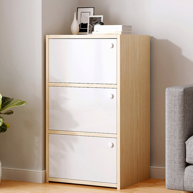 Contemporary Accent Cabinet with Doors Scratch Resistant Storage Cabinet Natural 3 Clearhalo 'Cabinets & Chests' 'cabinets_chests' 'furn' 'furn_cabinets_chests' 'Furniture' 'Living Room Furniture' 5980816