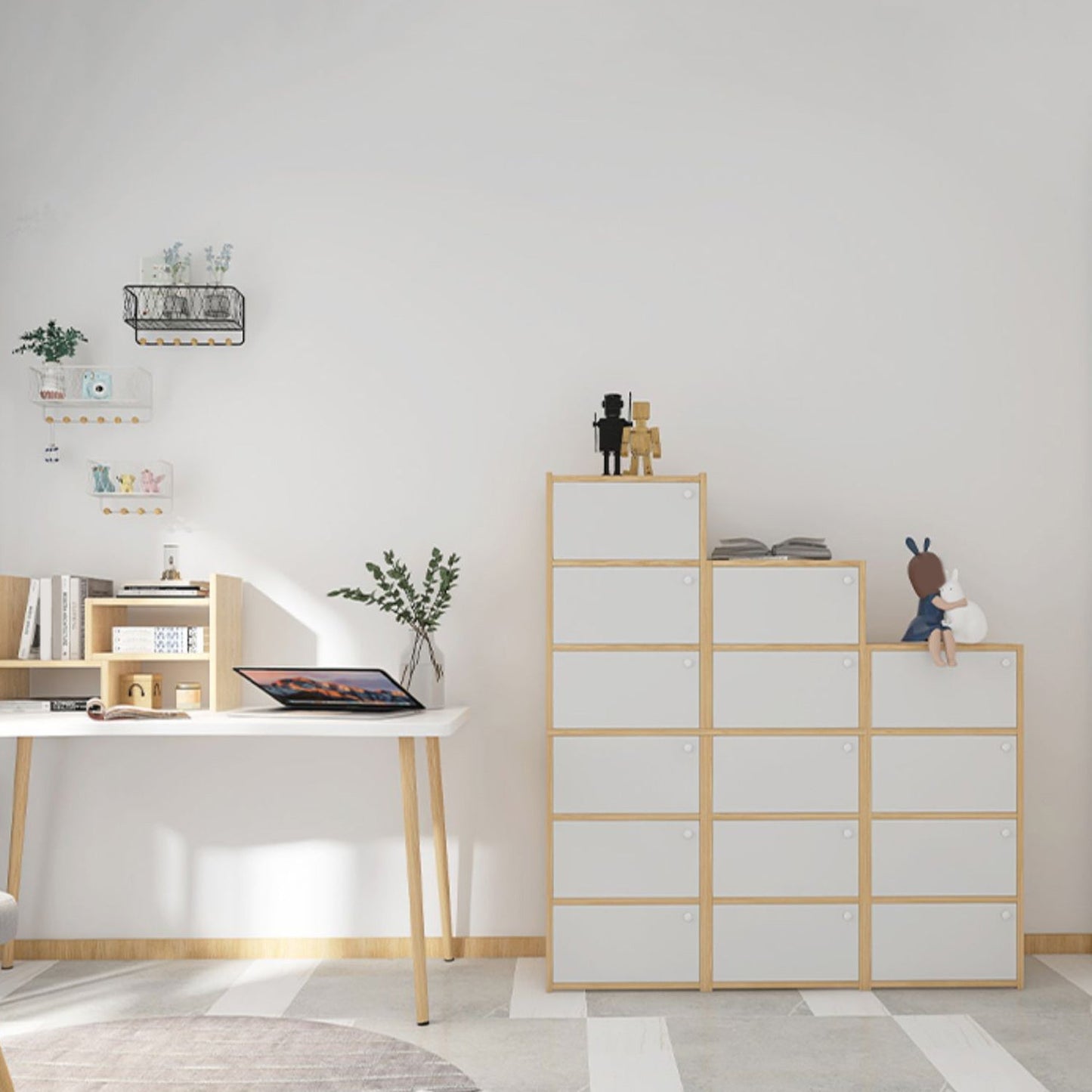 Contemporary Accent Cabinet with Doors Scratch Resistant Storage Cabinet Clearhalo 'Cabinets & Chests' 'cabinets_chests' 'furn' 'furn_cabinets_chests' 'Furniture' 'Living Room Furniture' 5980818