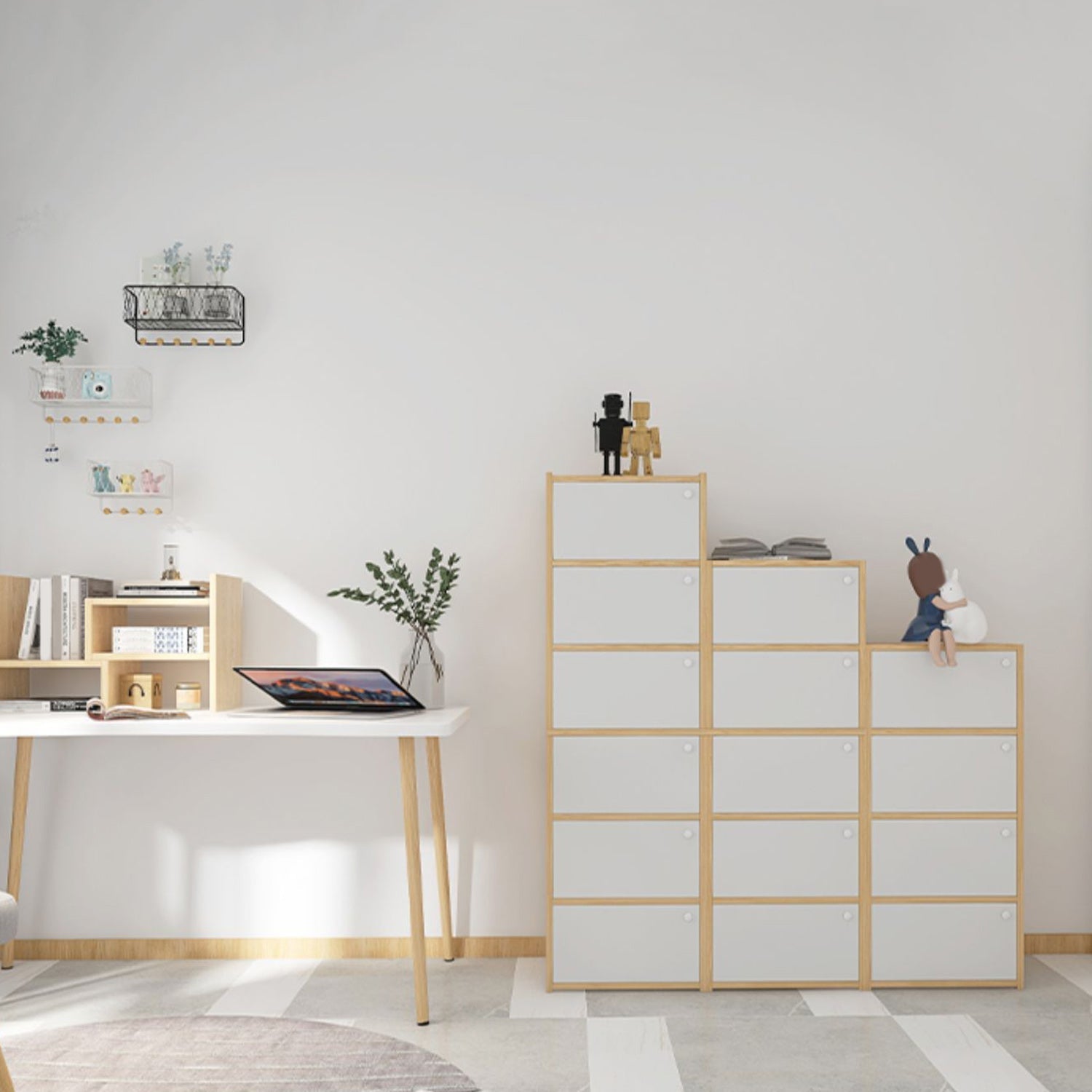 Contemporary Accent Cabinet with Doors Scratch Resistant Storage Cabinet Clearhalo 'Cabinets & Chests' 'cabinets_chests' 'furn' 'furn_cabinets_chests' 'Furniture' 'Living Room Furniture' 5980818