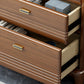 Mid-Century Modern Chest with 1 Shelf and Drawers and Legs in Walnut Clearhalo 'Cabinets & Chests' 'cabinets_chests' 'furn' 'furn_cabinets_chests' 'Furniture' 'Living Room Furniture' 5980922