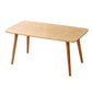Nordic Simple 1 Single Coffee Table Rectangular Bamboo 4 Legs Cocktail Table