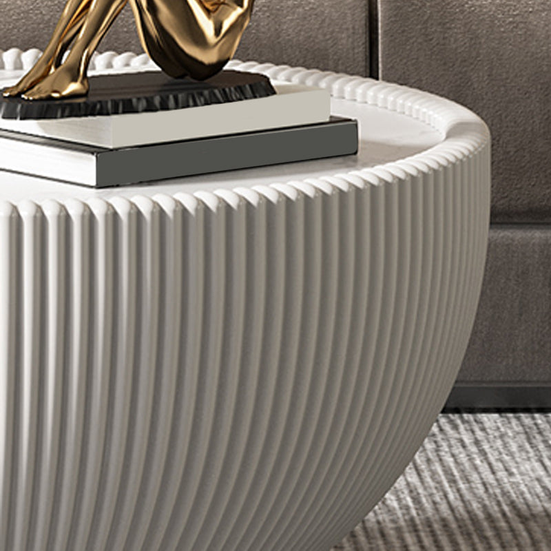 Stone Round Coffee Table Glam Pedestal Coffee Cocktail Table Set Clearhalo 'Coffee & Accent Tables' 'Coffee Tables' 'coffee_tables' 'furn' 'furn_coffee_tables' 'Furniture' 'Living Room Furniture' 5981157