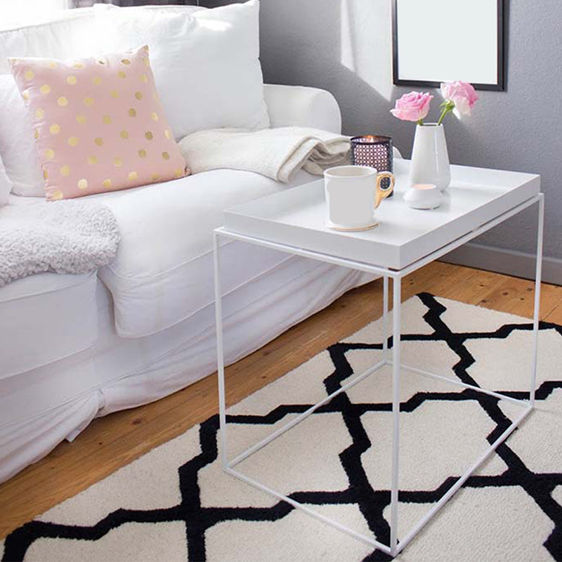 Tavolino di ferro da ferro quadrata modernismo semplice tavolo da cocktail