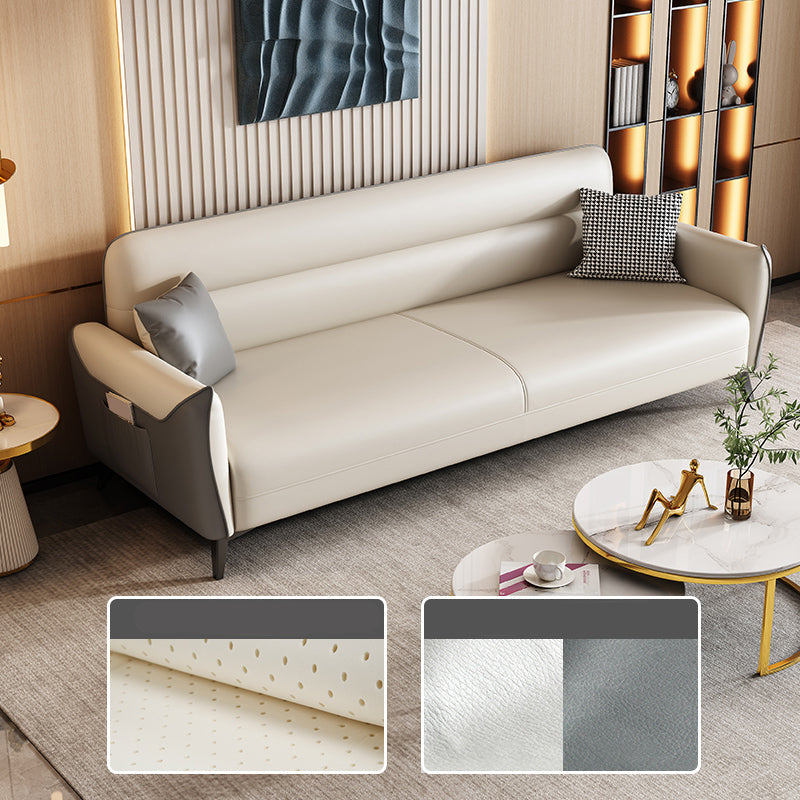 32,3 "H. divano a braccio quadrato in fico a 3 posti per soggiorno con spazio