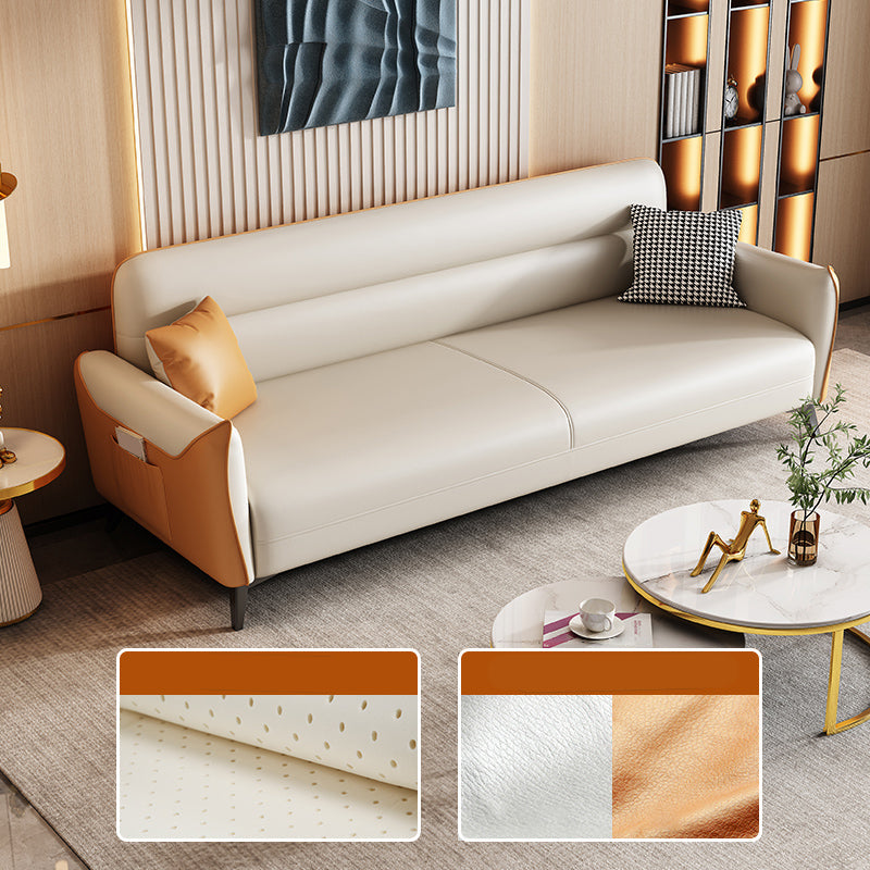 32,3 "H. divano a braccio quadrato in fico a 3 posti per soggiorno con spazio