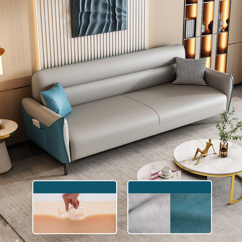 32,3 "H. divano a braccio quadrato in fico a 3 posti per soggiorno con spazio