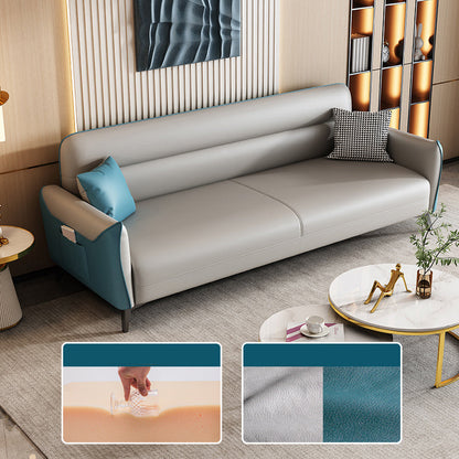 32,3 "H. divano a braccio quadrato in fico a 3 posti per soggiorno con spazio