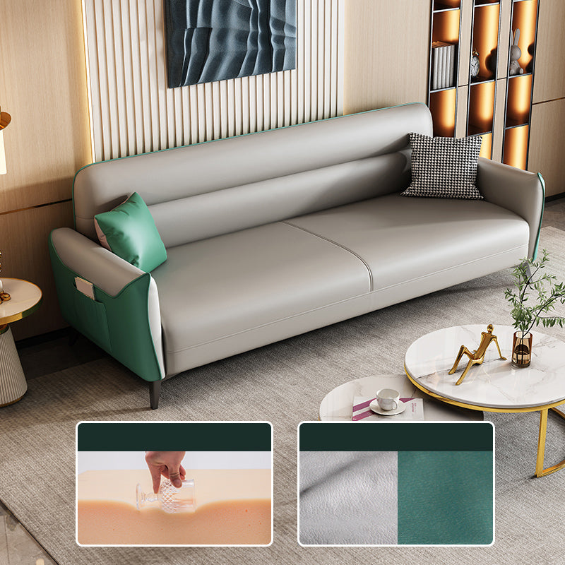 32,3 "H. divano a braccio quadrato in fico a 3 posti per soggiorno con spazio