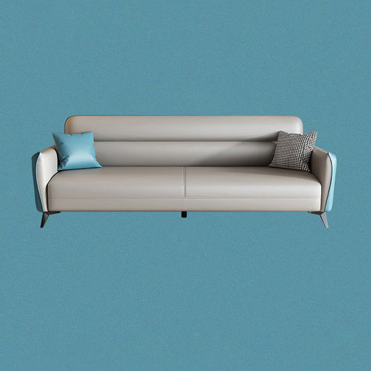 32,3 "H 3-Sitzer Faux Leder Quadratarmof Sofa für Wohnzimmer mit Lagerung