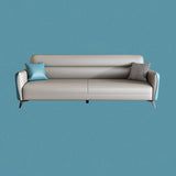 32,3 "H 3-Sitzer Faux Leder Quadratarmof Sofa für Wohnzimmer mit Lagerung