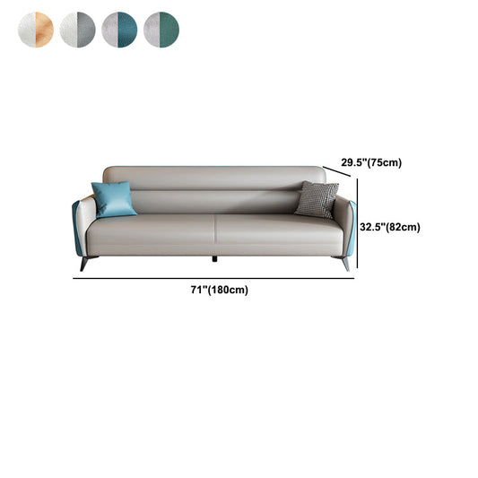 32,3 "H 3-Sitzer Faux Leder Quadratarmof Sofa für Wohnzimmer mit Lagerung