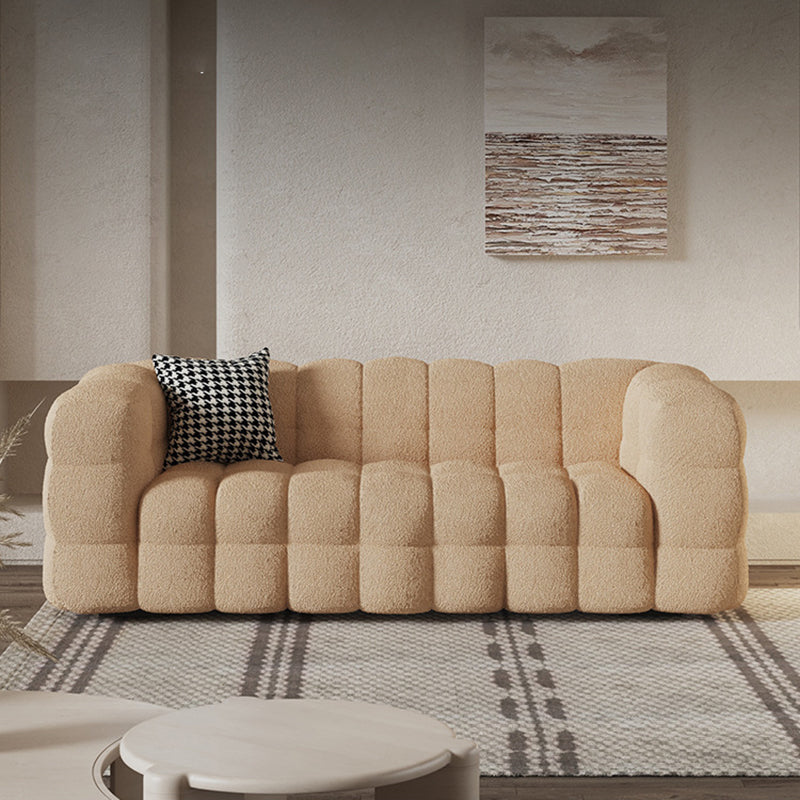 Bruine eigentijdse bank 2/3/4 zuiverer smokingarmbank met houten frame