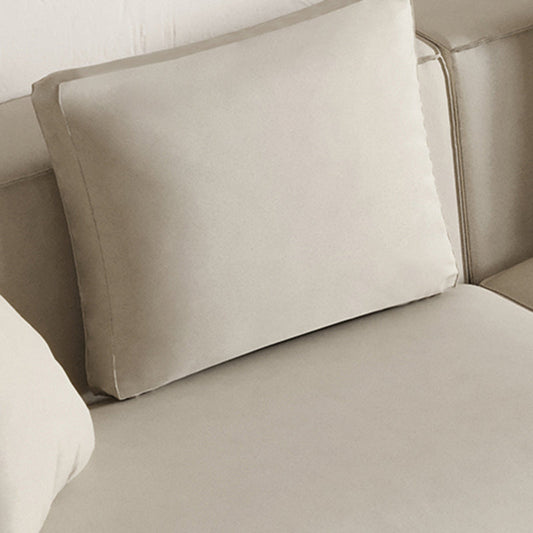 26,3 "H 4-Sitzer Kunstleder-Quadrat-Armsofa für Wohnzimmer