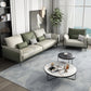 Contemporary Color Block Sofa Stain Resistant Flared Arm Sofa
