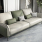 Contemporary Color Block Sofa Stain Resistant Flared Arm Sofa