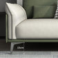 Contemporary Color Block Sofa Stain Resistant Flared Arm Sofa