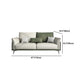Contemporary Color Block Sofa Stain Resistant Flared Arm Sofa