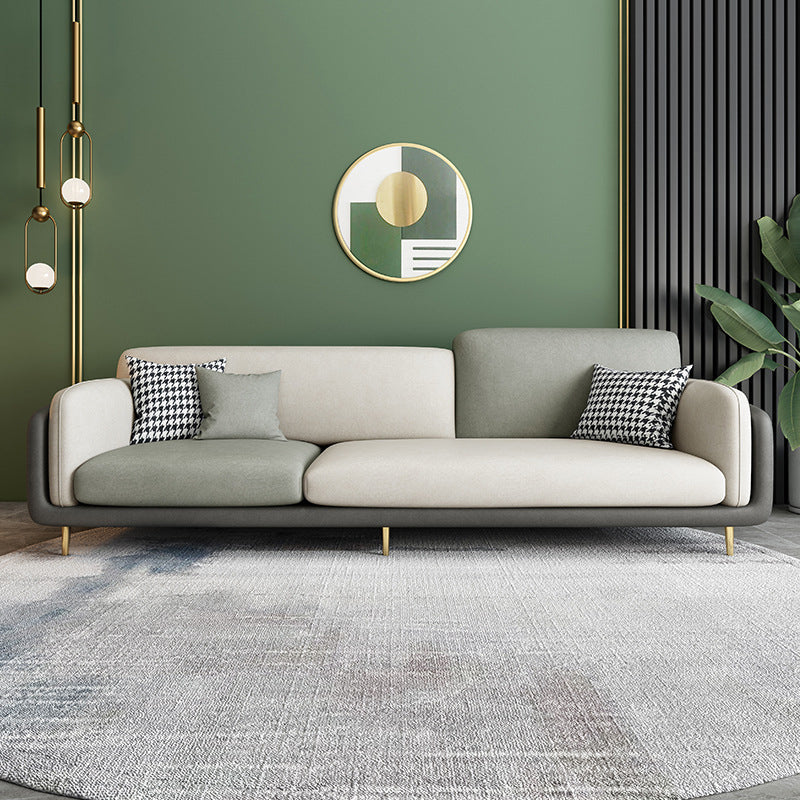 34,64 "H canapé à bras rond avec 3 oreillers canapé de couleur de couleur moderne