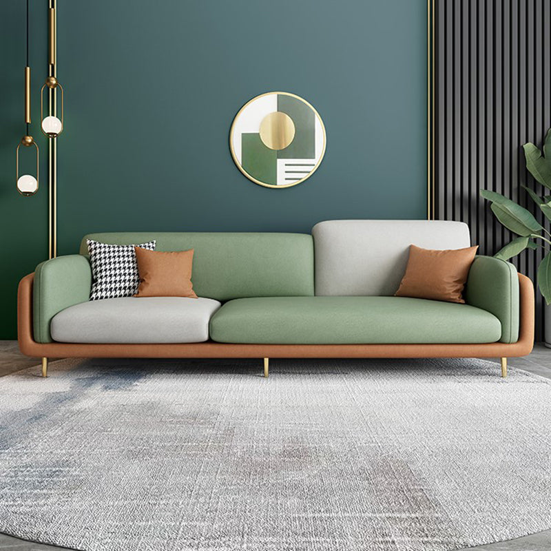 34,64 "H canapé à bras rond avec 3 oreillers canapé de couleur de couleur moderne