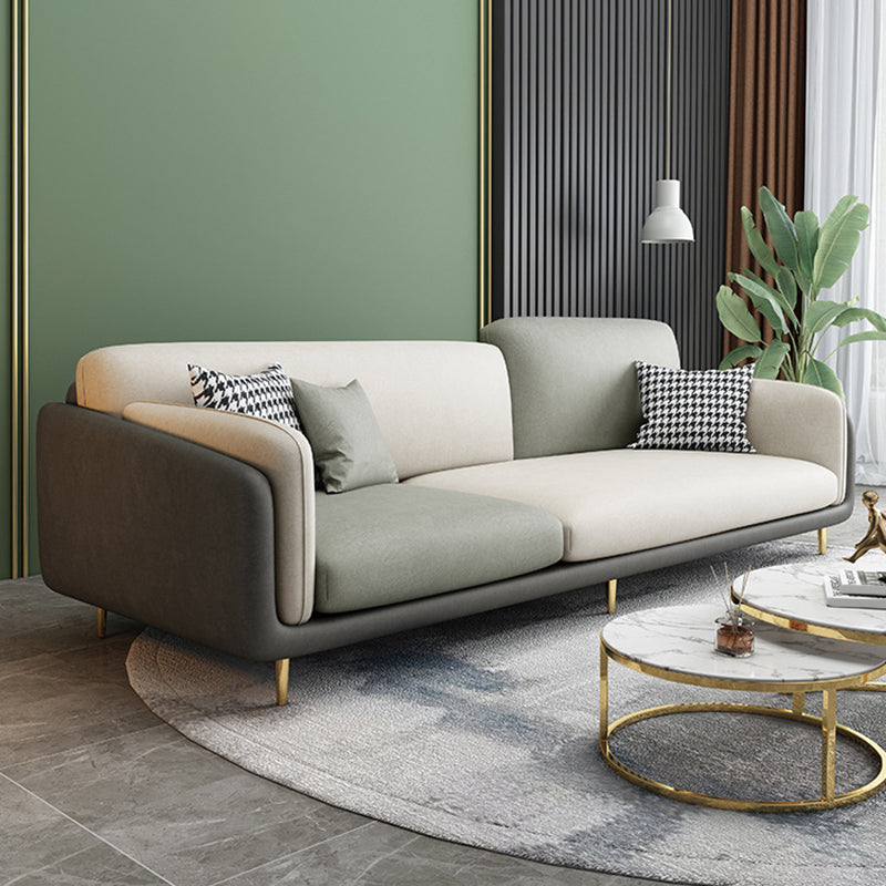 34,64 "H canapé à bras rond avec 3 oreillers canapé de couleur de couleur moderne