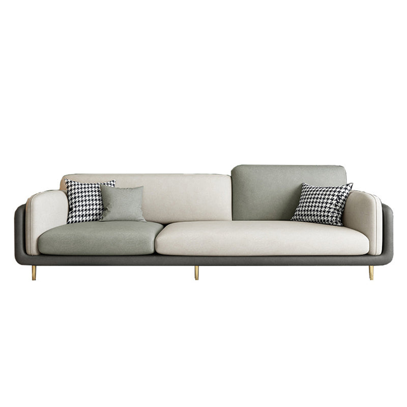 34,64 "H canapé à bras rond avec 3 oreillers canapé de couleur de couleur moderne