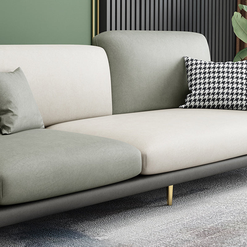 34,64 "H canapé à bras rond avec 3 oreillers canapé de couleur de couleur moderne