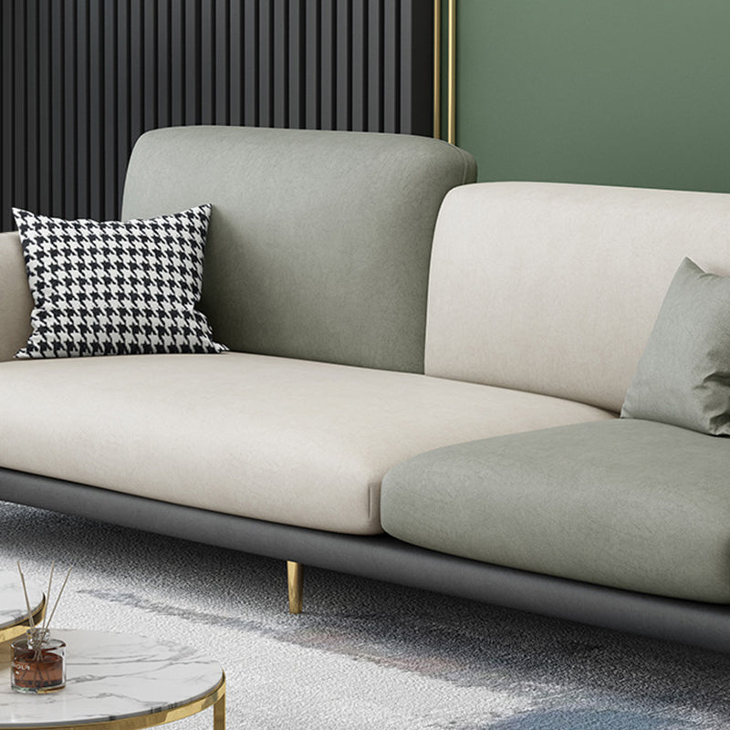 34,64 "H canapé à bras rond avec 3 oreillers canapé de couleur de couleur moderne