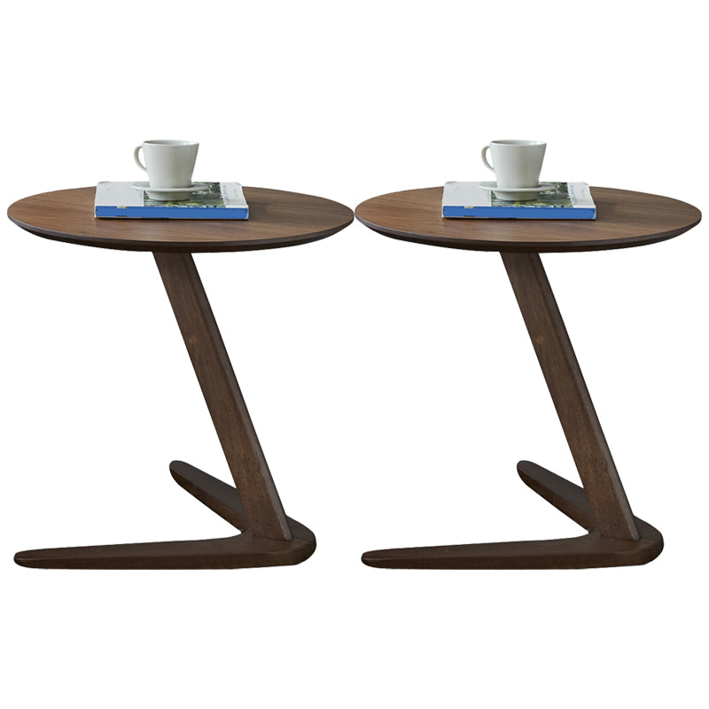 19.69 inch Wide Scandinavian Sofa Side Accent Table Solid Wood Side End Table Nut-Brown 2 Clearhalo 'Coffee & Accent Tables' 'End & Side Tables' 'end_side_tables' 'furn' 'furn_end_side_tables' 'Furniture' 'Living Room Furniture' 5981431