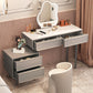 Minimalist Stone Top Vanity Table Modern Makeup Counter with 4 Drawers Clearhalo 'Bedroom Furniture' 'furn' 'furn_makeup_vanities' 'Furniture' 'Makeup Vanities' 'makeup_vanities' 5981454