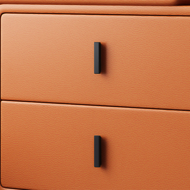 Table de casse-toi de maquillage de vanité en faux cuir avec tabouret et miroir - 39,37 "W