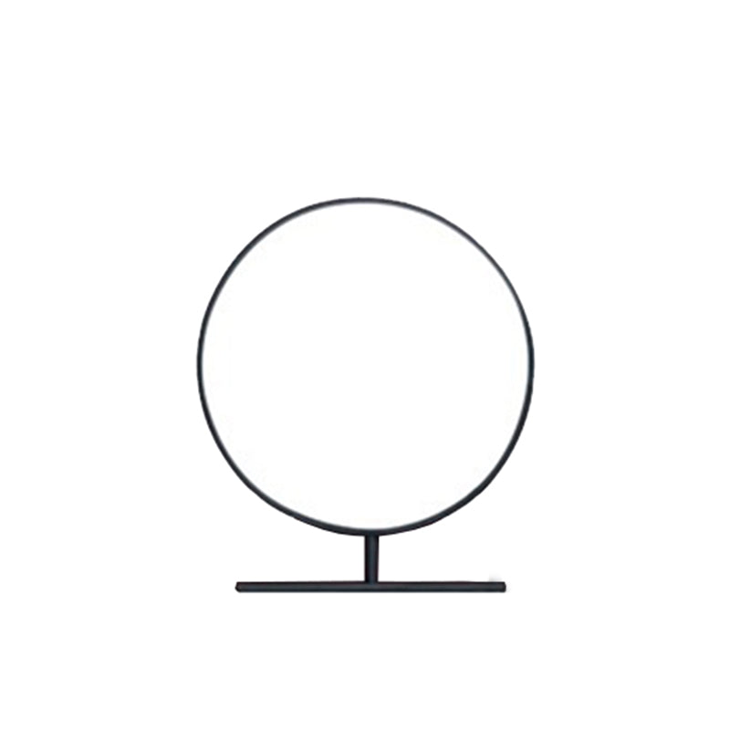 Conjunto de mesa de maquillaje de tocador de piedra simple contemporánea con espejo y taburetes