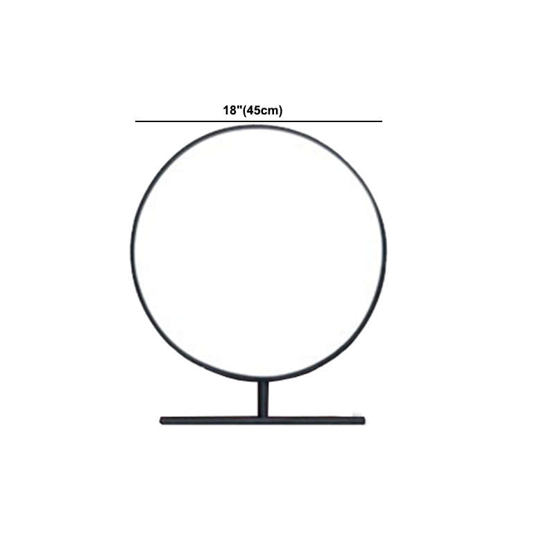 Conjunto de mesa de maquillaje de tocador de piedra simple contemporánea con espejo y taburetes