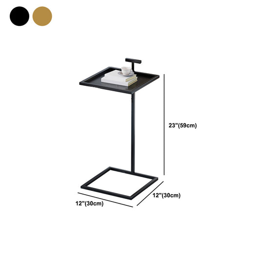 Tavolino superiore del vassoio quadrato moderno di metà secolo 23.23 "tavolo da fine cista alto cista