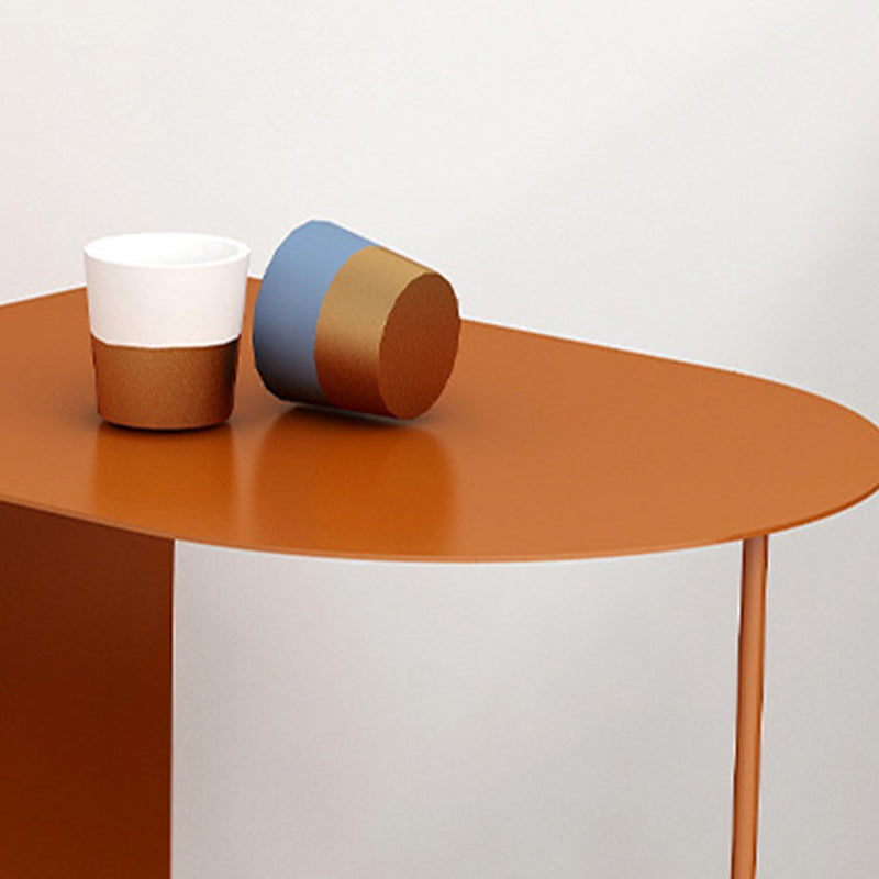 19.69" Tall Mid-century Side End Table Metal Abstract Sofa Side Accent Table