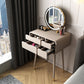 Contemporary Wooden Vanity Set with Stool for Living Room - 31.5" High
