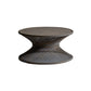 Round Rattan Top Side Table 16.53" /22.05" Tall Wood Pedestal End Table 31.5"L x 31.5"W x 16.5"H Black 1 Clearhalo 'Coffee & Accent Tables' 'End & Side Tables' 'end_side_tables' 'furn' 'furn_end_side_tables' 'Furniture' 'Living Room Furniture' 5981791