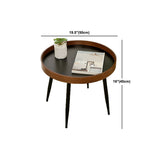 Scandinavian Sofa Side Accent Table Wooden Round Side End Table