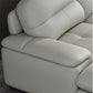Nordic Stationary Genuine Leather Living Room Recessed Arm Sofa Chaise Clearhalo 'furn' 'furn_sectionals' 'Furniture' 'Living Room Furniture' 'Sectionals' 5981909