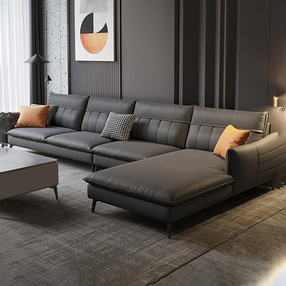 Nordic Stationary Square bras faux cuir coussins salon canapé chaise