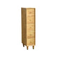 Modern Wood Cabinet Straight Legs Knobs Side Cabinet with Drawer 10"L x 16"W x 43"H Natural Clearhalo 'Cabinets & Chests' 'cabinets_chests' 'furn' 'furn_cabinets_chests' 'Furniture' 'Living Room Furniture' 5982020