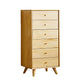 Modern Wood Cabinet Straight Legs Knobs Side Cabinet with Drawer 27.6"L x 15.7"W x 50.4"H Natural Clearhalo 'Cabinets & Chests' 'cabinets_chests' 'furn' 'furn_cabinets_chests' 'Furniture' 'Living Room Furniture' 5982027