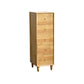 Modern Wood Cabinet Straight Legs Knobs Side Cabinet with Drawer 14"L x 16"W x 43"H Natural Clearhalo 'Cabinets & Chests' 'cabinets_chests' 'furn' 'furn_cabinets_chests' 'Furniture' 'Living Room Furniture' 5982038