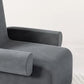 Nordic Velvet Arms Included Round Arms Tight Back Accent Armchair