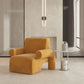 Nordic Velvet Arms Included Round Arms Tight Back Accent Armchair
