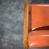 Nordic Arms Included Basic Four Leg Square Cushion Back Arms Armchair